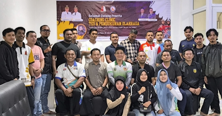 Disbudparpora Nagan Raya Adakan Coaching Clinic Tes dan Pengukuran Olahraga